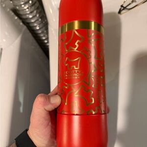 Scotty Cameron 2025 Membership Red Travel Bottle with Gold Accent